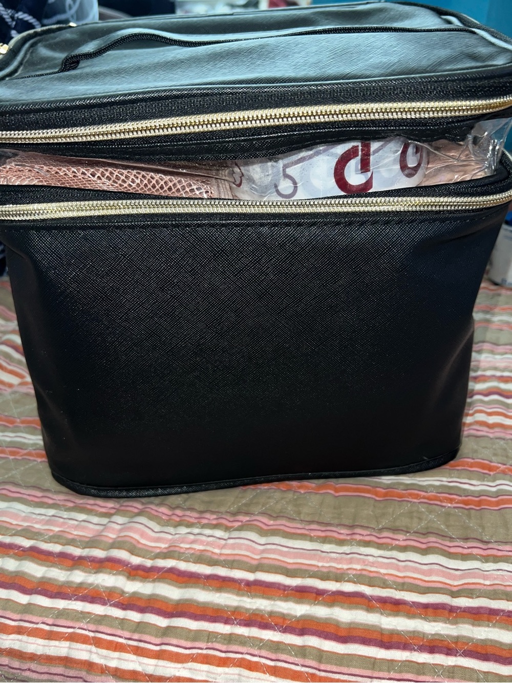 Black Travel Toiletry Bag - Unbranded